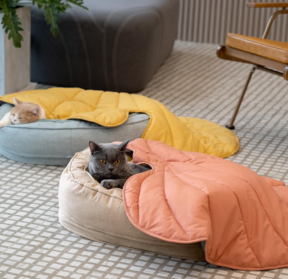 Lövformad hundfilt