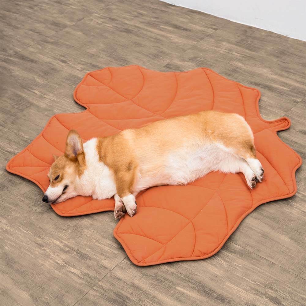 Lövformad hundfilt