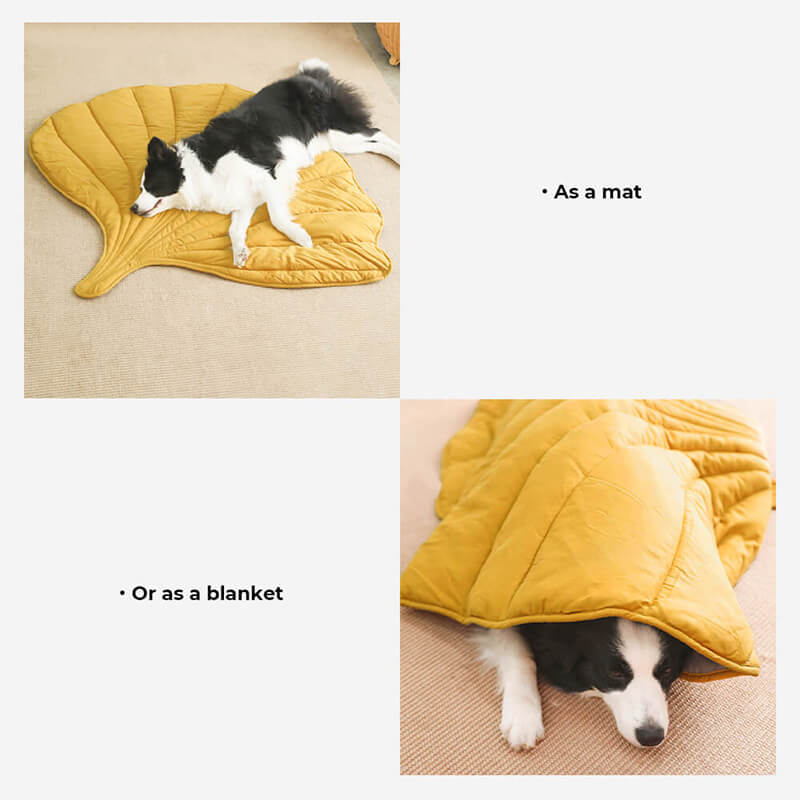 Lövformad hundfilt